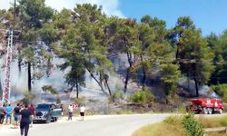 Manavgat’ta korkutan orman yangını
