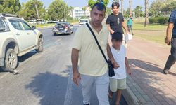 Manavgat'ta otomobile kamyonet çarptı, gözyaşlarına boğuldu