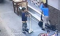 Aydın’da küçük yaştaki çocuklar gözlerine kestirdikleri scooteri böyle çaldılar