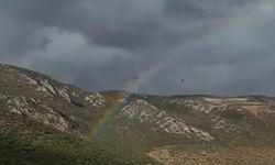 Çocukluk hayali olan gökkuşağına dronla ulaşmaya çalıştı, hayal kırıklığı oldu