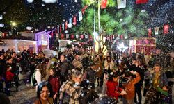 Dokumapark’ta yapay karla yeni yıl coşkusu