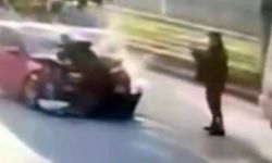 Polis memuruna çarptı: Yaralanan polisin fotoğrafını sosyal medyada paylaşıp kaçtı