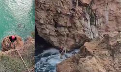 Antalya falezlerde hareketli dakikalar: Film gibi operasyonla kurtarıldı