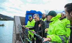 Dim Barajı’nda seviye 170 metreye yaklaştı: Vali Şahin sahaya indi