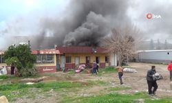 Kumluca’da yangın paniği: Ekmek fırını alev aldı