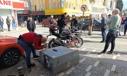 Araçla çarpışan motosikletli metrelerce savruldu!