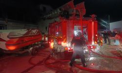 Manavgat'ta yangın paniği: 1 işçi ağır yaralandı