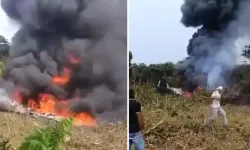 Askeri uçak düştü: Çok sayıda öl* var!