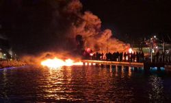 Bodrum’da milyonluk tekneler alevlere teslim oldu