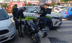 Motosiklet devrildi, sürücüye ceza yağdı