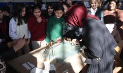 Serik’te manevi atmosfer: Ebru, hat ve naht sergisi açıldı