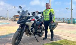 Alanyalı sürücü 21 günde kutsal topraklara motosikletle ulaştı
