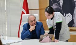 Öğrencilerden Başkan Kocagöz’e proje sunumu