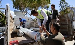 Kumluca'da afet sonrası üreticilere naylon desteği