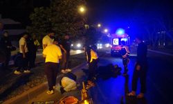 Motosikletle kaza yaptı, acısını unutup babasını sordu!