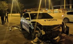 Polis otosuna çarpıp kaçtı: Araç terk edilmiş halde bulundu
