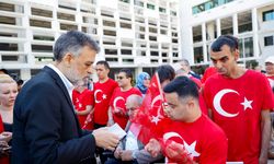 Antalya’da Engelliler Haftasında duygulandıran temsili askerlik töreni