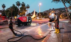 Kurban Bayramı öncesi Alanya’da temizlik mesaisi