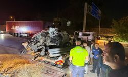 Otomobilin kopan motoru işçi barakasına girdi, 4 kişi ölümden döndü