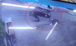 Otomobille çarpıştı, ekipmanları hayatını kurtardı