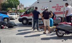 Kamyonetle çarpışan motosiklet sürücüsü yaralandı