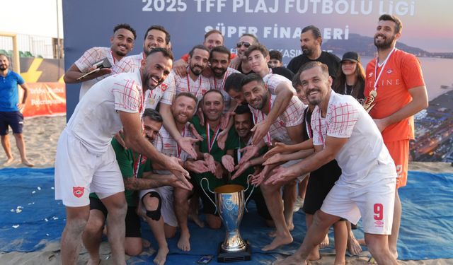 Alanya plaj futbolunda zirvede!
