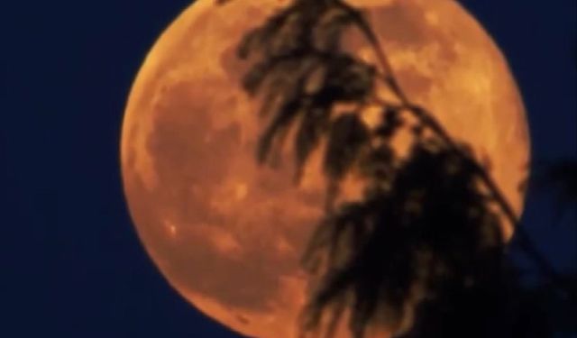 Antalya semalarında büyüleyici manzara: 'Süper Dolunay'