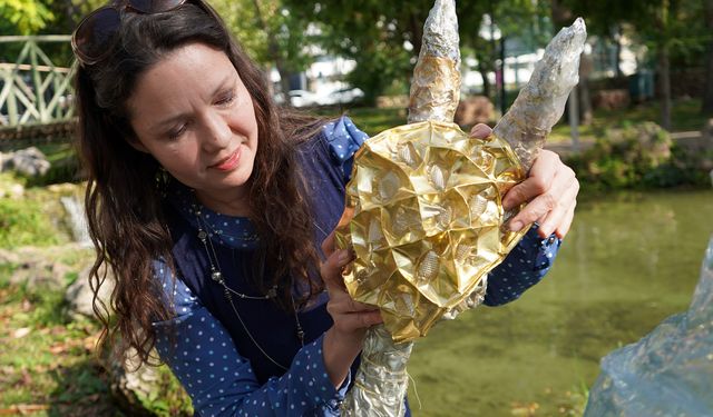 Güzel’den gelen güzellik: Kanseri sanatla yendi, atıklarla heykeller yaptı