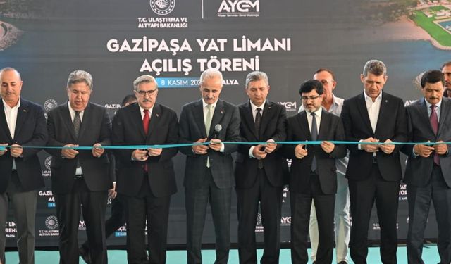 Gazipaşa’da 208 yat kapasiteli liman açıldı