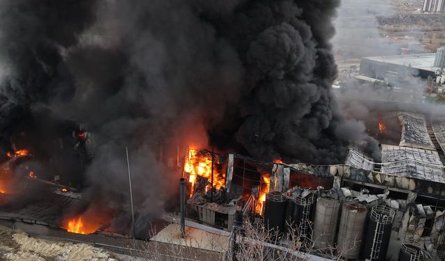 Kırıkkale'de OSB'de yangın paniği!