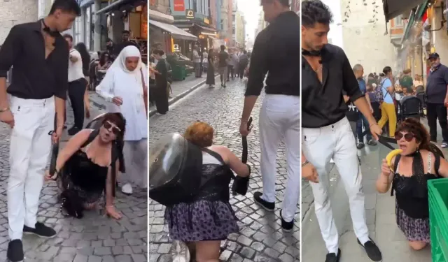 "Miyavla" dedi, boynuna tasma taktı: Sokak ortasında gezdirdi!