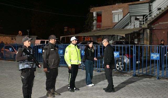 Emniyet Müdürü Zaimoğlu’ndan Yeşildere’de gece denetimi