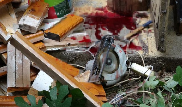 Yaşlı adam bacağını testereye kaptırdı, torunu gözyaşlarına boğuldu!