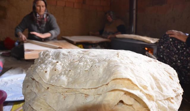 Aksekili kadınlar kış hazırlığı için bir araya geldi