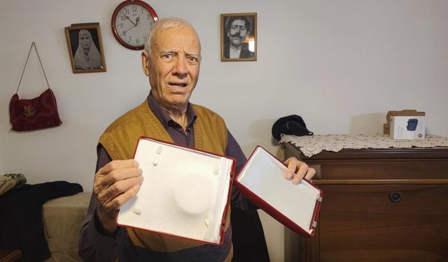 Eşini kaybeden görme ve duyma engelli adamın 1 kilo altını kayıp!