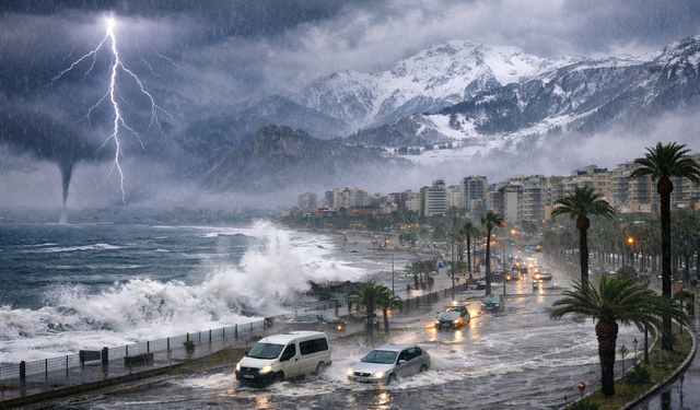 Meteoroloji Uyardı: 27 Ocak Salı günü Antalya'da sağanak bekleniyor
