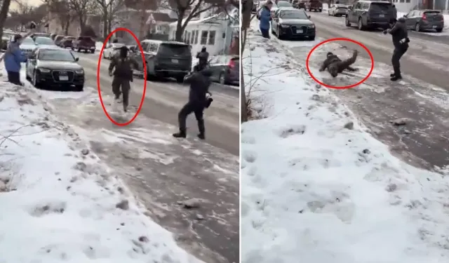 Polis yere düştü, vatandaşlar kayda alarak alay etti! O anlar tepki çekti!