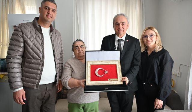 Başkan Kocagöz’den şehit annesine ziyaret