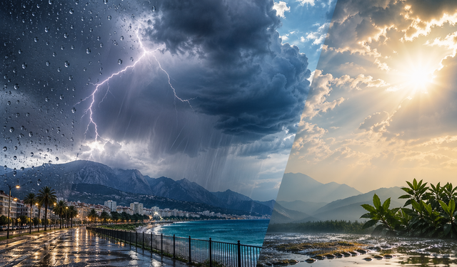 25 Nisan Cumartesi: Antalya için sağanak uyarısı