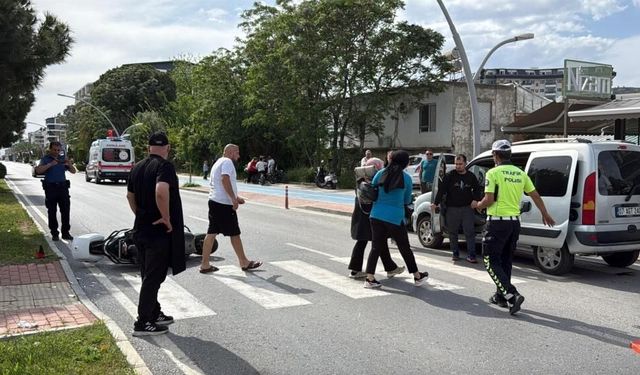 Gazipaşa’da trafik kazası: 2 motosikletli çarpıştı
