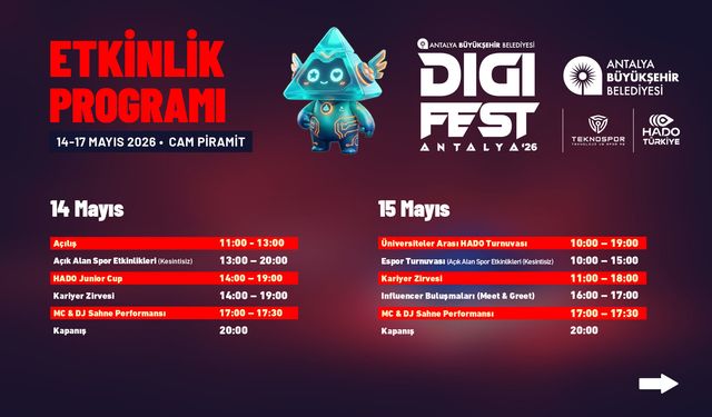 DIGIFEST Antalya 2026 Cam Piramit’te teknoloji ve spor şöleni başlıyor