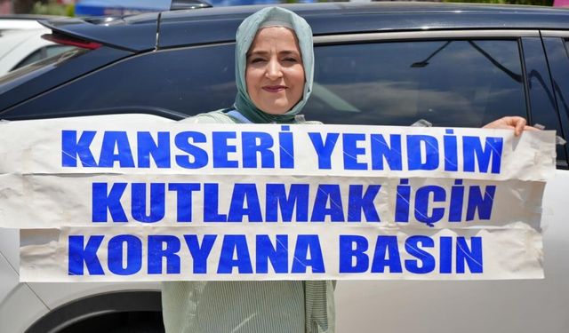 Kanseri yendi, sevincini kornalarla kutladı