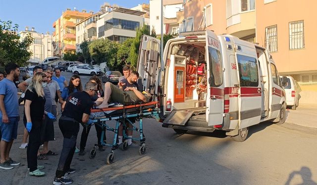 Motor kontrolden çıktı, sürücü yaralandı