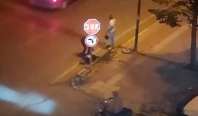 Antalya’da yolun karşısına geçiyordu! Feci kaza kamerada