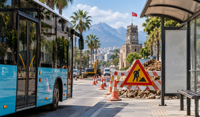 Antalya’da yol çalışması ulaşımı değiştirecek: 3 durak kapatılıyor