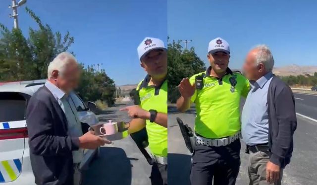 Polisten eşini bırakan sürücüye sıra dışı ceza