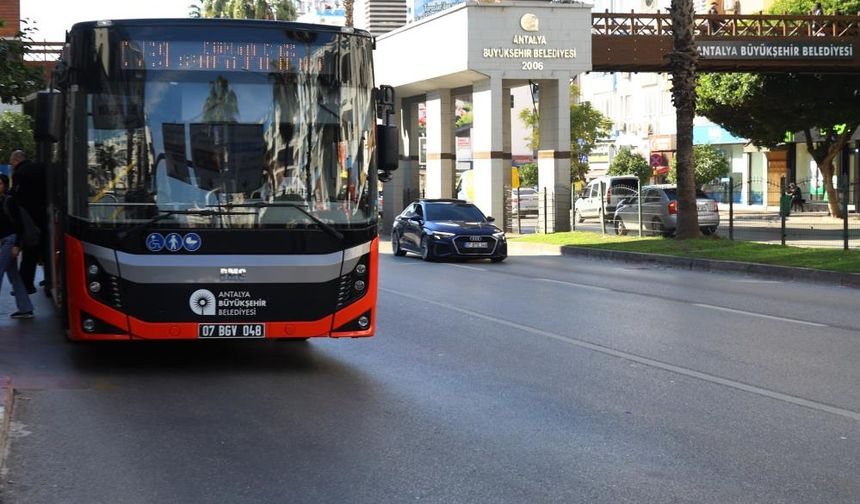 Antalya’da ulaşım o belgeyi gösterenlere ücretsiz olacak