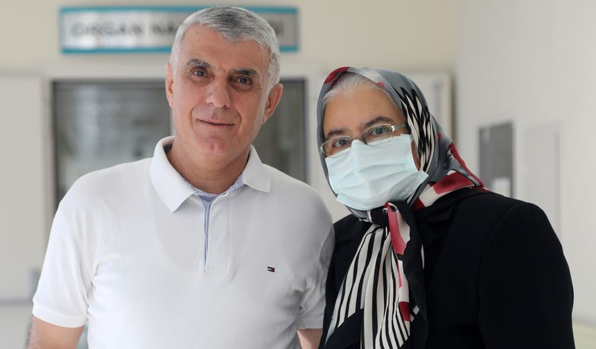 37 yıllık eşi böbreğini verdi, hayata yeniden tutundu