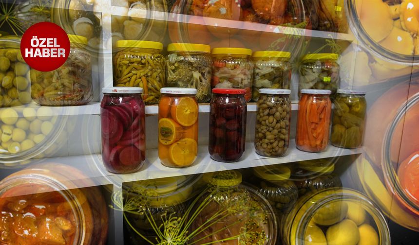 Antalya’da alışılmış turşulara elveda: Çilekten bamyaya turşular raflarda!