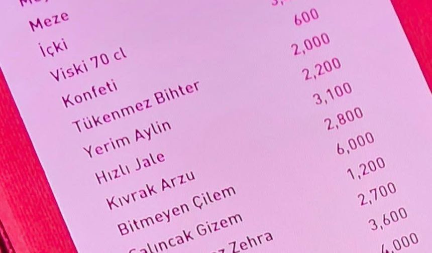 Pavyondaki hesap dudak uçuklattı! 'salıncak Gizem, kıvrak Arzu...'